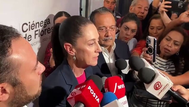 Firma Sheinbaum buenas prácticas con Escobedo y Ciénega de Flores