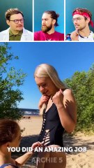 What’s She Doing with That Swimsuit?! 😳 The Dudes REACT to Bold Beach Fashion Hacks!