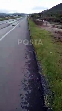 Dañan lluvias a la carretera 57 en Galeana, Nuevo León
