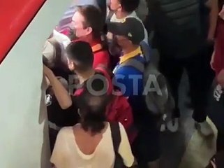 Regreso a clases evidencia metro sardina en estación Cuauhtémoc