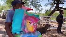 Familia de Texas brinda ayuda a familias de mineros en Sabinas, Coahuila