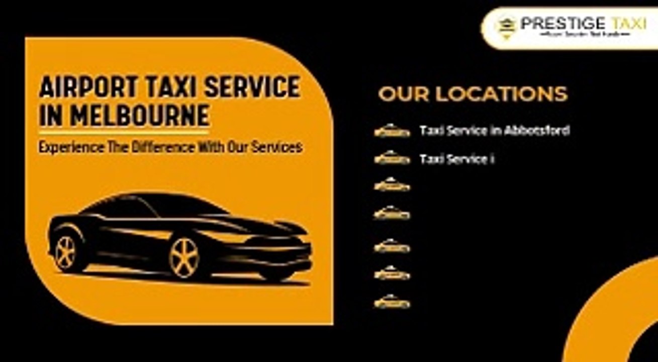 Reliable Airport Taxi Service in Melbourne – Covering All Major Locations!