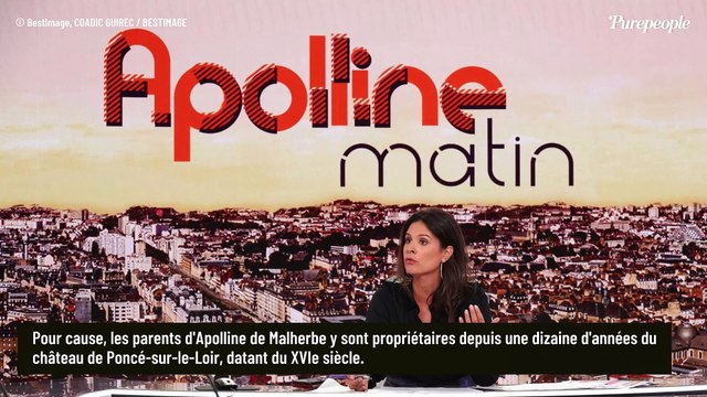 Apolline de Malherbe issue d'une famille propriétaire d'un château dans la Sarthe : la journaliste y a été sacrée