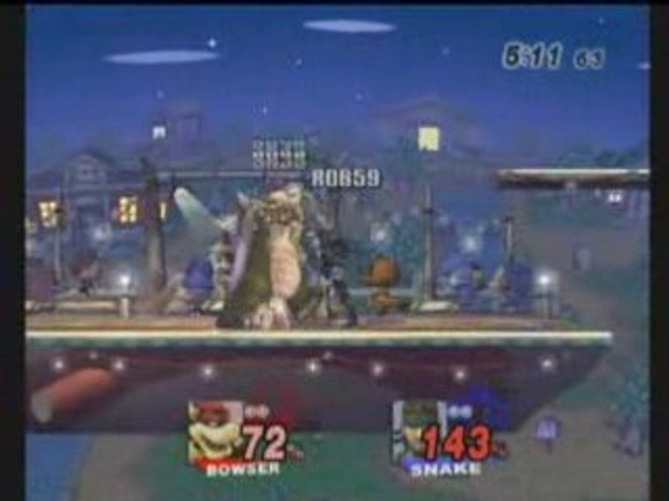Brawl SN3S (Bowser) Vs ROB59 (Snake)