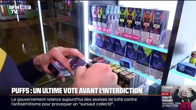 Interdiction des puffs : un dernier vote au Sénat avant l'interdiction en France