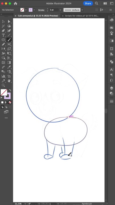 Cute animated vector dog cartoon character model sheet AKA Rocky The Dog