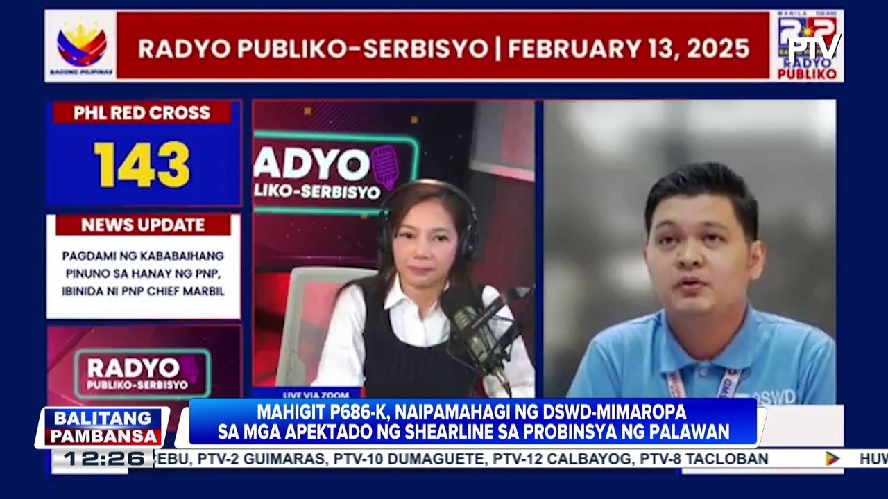 Mahigit P686-K, naipamahagi ng DSWD-MIMAROPA sa mga apektado ng shearline sa probinsya ng Palawan