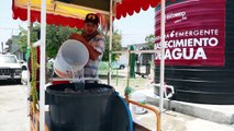 Escobedo lleva agua a familias necesitadas