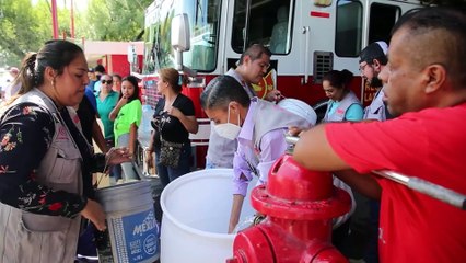 Apoya Bomberos de Guadalupe ante crisis de agua