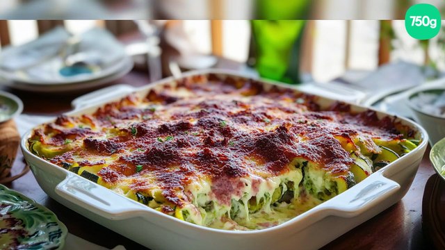 Gratin de courgettes jambon-mozarella