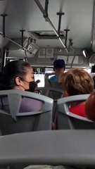 VIDEO: Señora cállese, chofer discute con pasajera que se niega al tarifazo