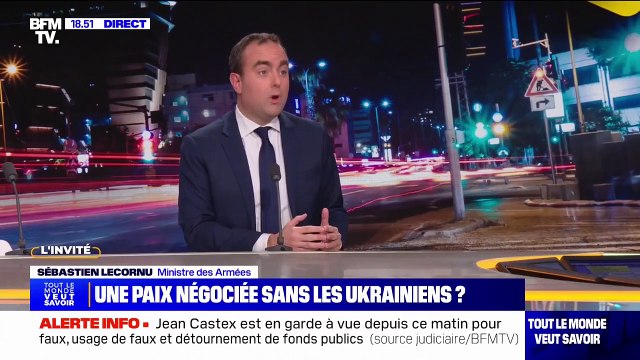Guerre en Ukraine, Munich, présidence LR... l'interview de Sébastien Lecornu, ministre des Armées