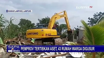 Pemprov Lampung Tertibkan Aset dengan Pembongkaran Rumah di Sukarame