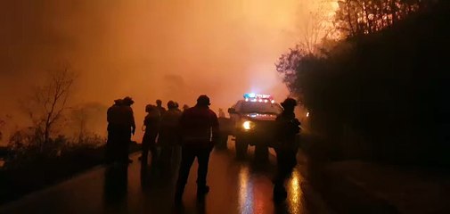 Avanza incendio forestal en Santiago sobre Puerto Genovevo