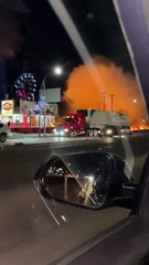 Alerta incendio frente a plaza comercial en Monterrey