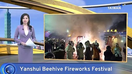 Southern Taiwan's Explosive Yanshui Beehive Fireworks Festival