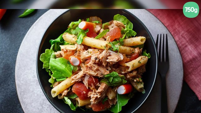 Salade de pâtes au thon et surimi