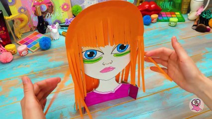 Styliste pour une poupée en papier 💇😍 Coiffure, maquillage et plus