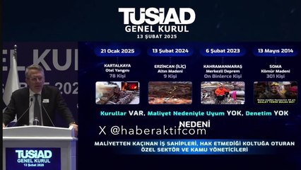 "Kurallar var ama uyan yok; Güven bunalımı yaşıyoruz" TÜSİAD’dan sistem eleştirisi