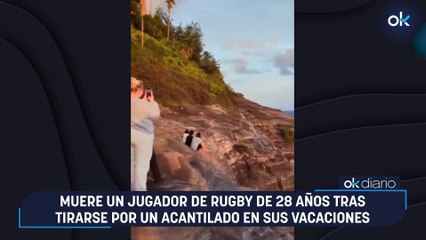 Muere un jugador de rugby de 28 años tras tirarse por un acantilado en sus vacaciones