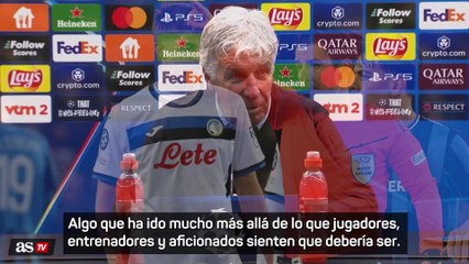 Rajada de Gasperini: "El fútbol ya no es el de antes, se priman las artimañas"