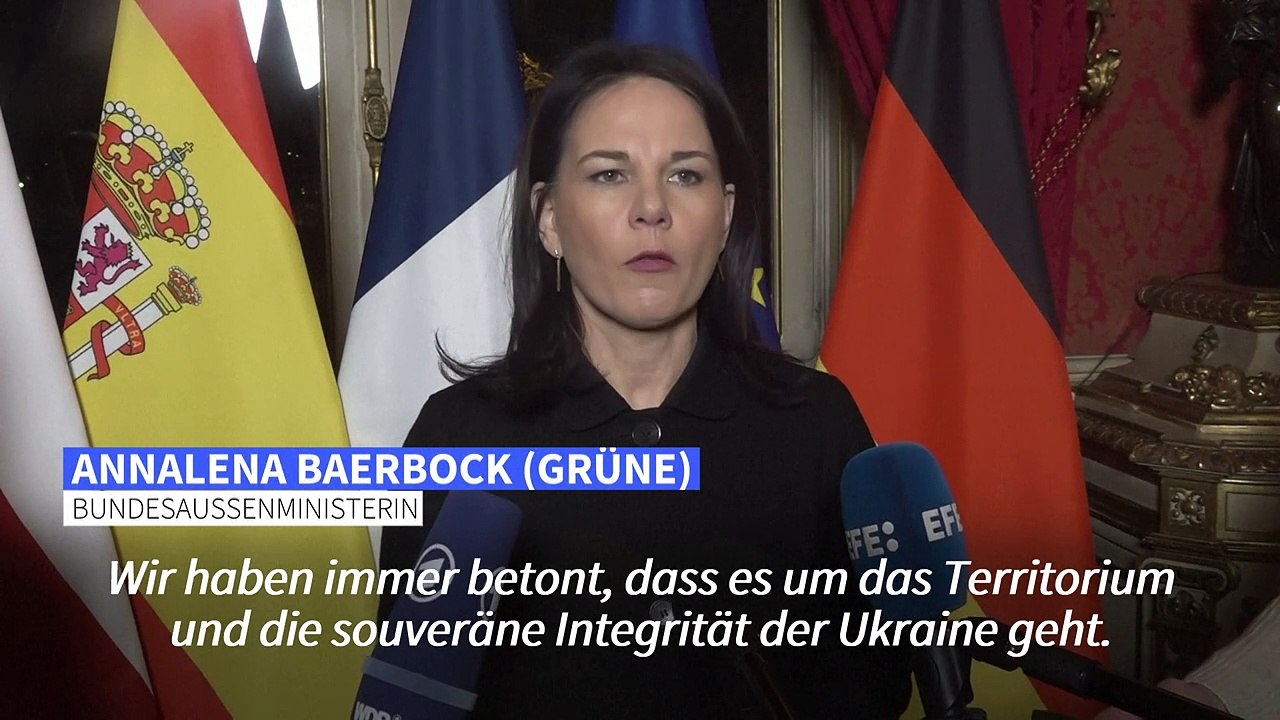 Baerbock: 'Keine Entscheidung über die Ukraine ohne die Ukraine'
