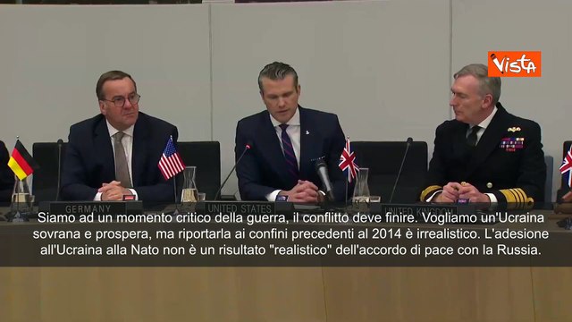 Pete Hegseth (Pentagono): Ritorno a confini ucraini pre-2014 obiettivo illusorio