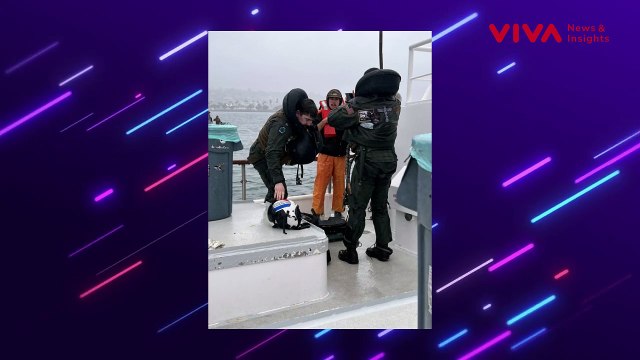 Detik-detik Jet Militer AS Jatuh ke Laut