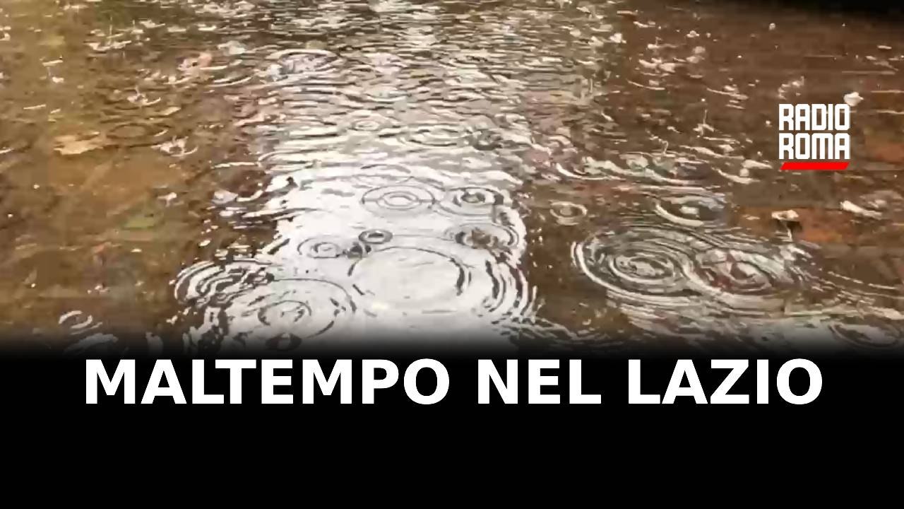 Maltempo nel Lazio, allagamenti sull’Aurelia e disagi in città