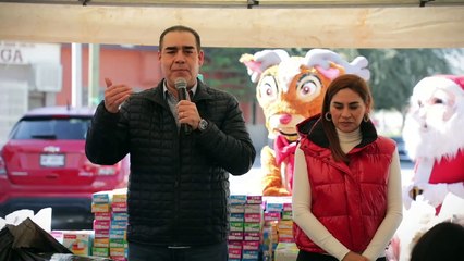 Comparte Heriberto Treviño Navidad con niños de Juárez