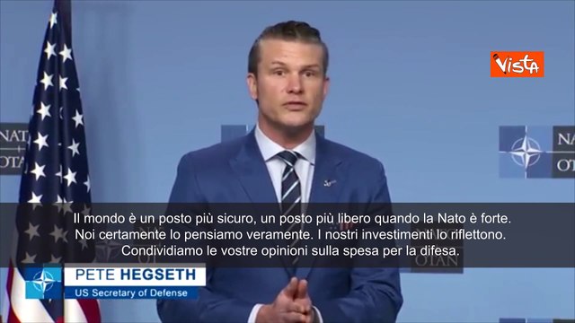 Hegseth (Pentagono): Il mondo ? pi? libero e sicuro con una Nato pi? forte