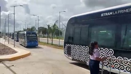 Así llegó ‘XÍIMBAL’ primer vagón del Tren Maya a Yucatán