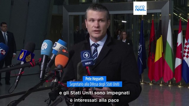 Vertice Difesa Nato, Hegseth (Usa): la spinta alla pace di Trump non è un tradimento dell'Ucraina