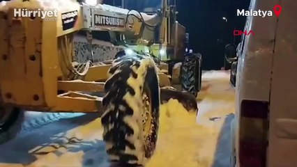 Malatya'da 320 mahalle yolu kardan kapandı