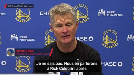 Warriors - Kerr : ''La NBA se moque de la santé des joueurs''