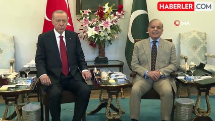 -Cumhurbaşkanı Erdoğan, Pakistan Başbakanı Şerif ile görüştü