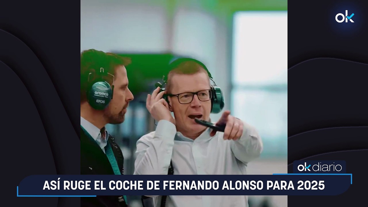 Así ruge el coche de Fernando Alonso para 2025