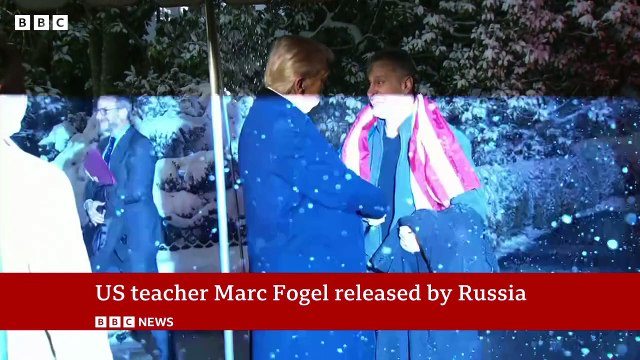 Marc Fogel welcomed by Donald Trump after release from Russia   BBC News