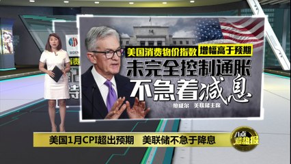 美国1月CPI意外上升至3%，美联储暂缓降息 🚫