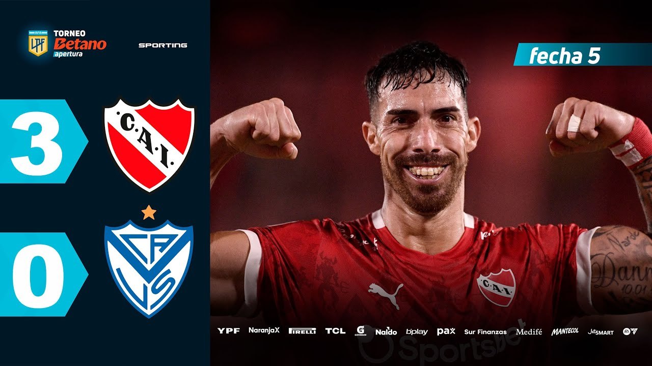 Independiente vs Vélez (3-0) | LPF Torneo Apertura 2025 | Fecha 5