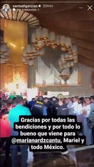 Visitan Samuel García, Mariana Rodríguez y Mariel, la Basílica de Guadalupe
