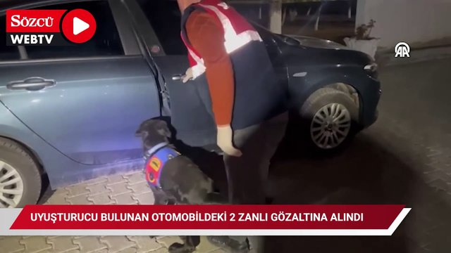 Uyuşturucu bulunan otomobildeki 2 zanlı gözaltına alındı