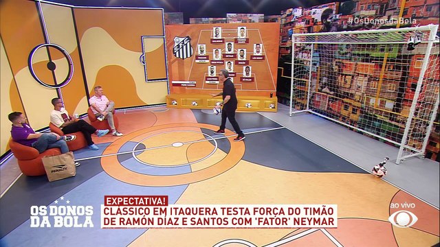 Neto analisa a provável escalação do Santos para encarar o Corinthians