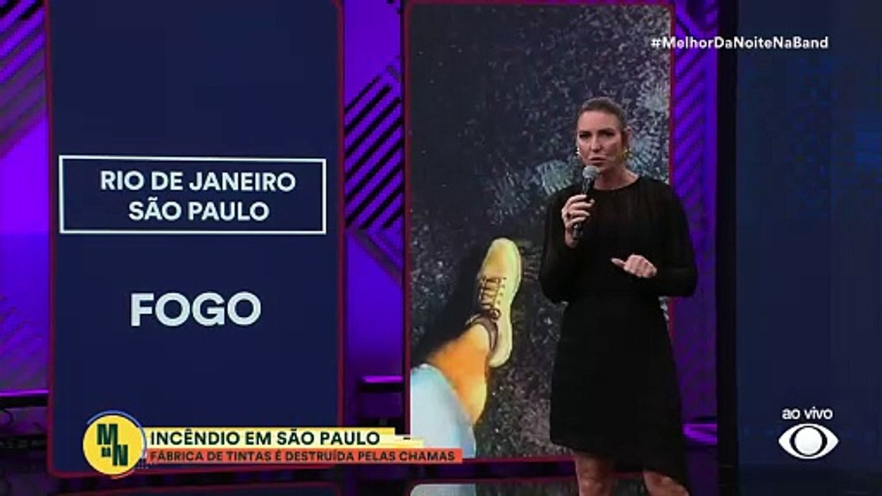 Incêndio atinge fábrica de tintas na Zona Norte de SP | Melhor da Noite