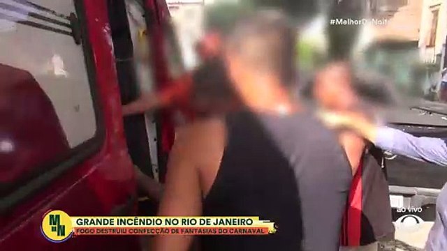 Grande incêndio destrói fábrica de fantasias no Rio de Janeiro | Melhor da Noite
