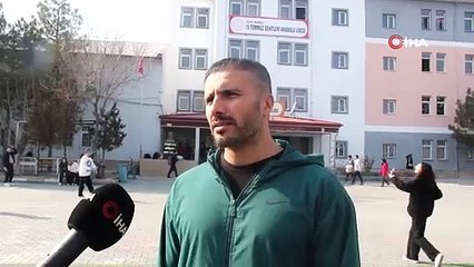 Iğdır'da öğretmen öğrencisini böyle kurtardı! O anlar kameraya yansıdı!