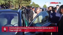 Erdoğan, Pakistan Başbakanı Şerif'e Togg hediye etti