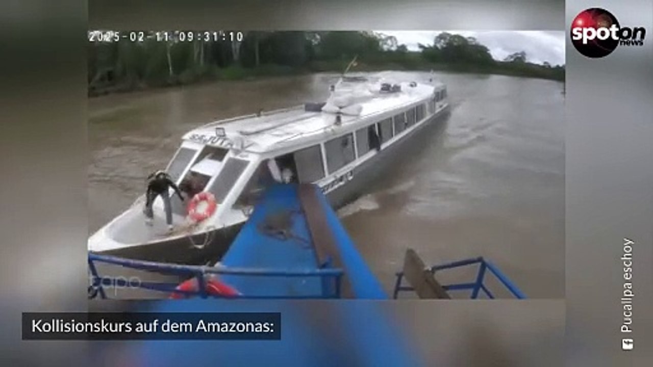 Crash auf dem Amazonas: Schiff kracht in Boot und verletzt Passagiere