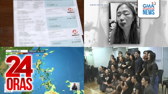 24 Oras: (Part 2) DJ at influencer, naghain ng reklamo laban sa umano'y pananakit ng fiancé; 2 Pilipinang gagawing courier ng cocaine sa Malaysia, nasagip ng NBI; Valentine's Day sa ilang bahagi ng bansa, magiging maulan, atbp.