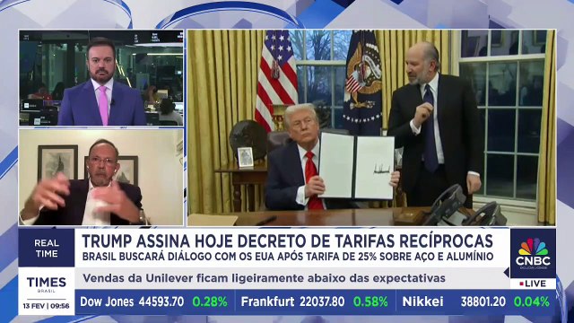 Trump assinará decreto de tarifas recíprocas; presidente-executivo do Instituto Aço Brasil comenta